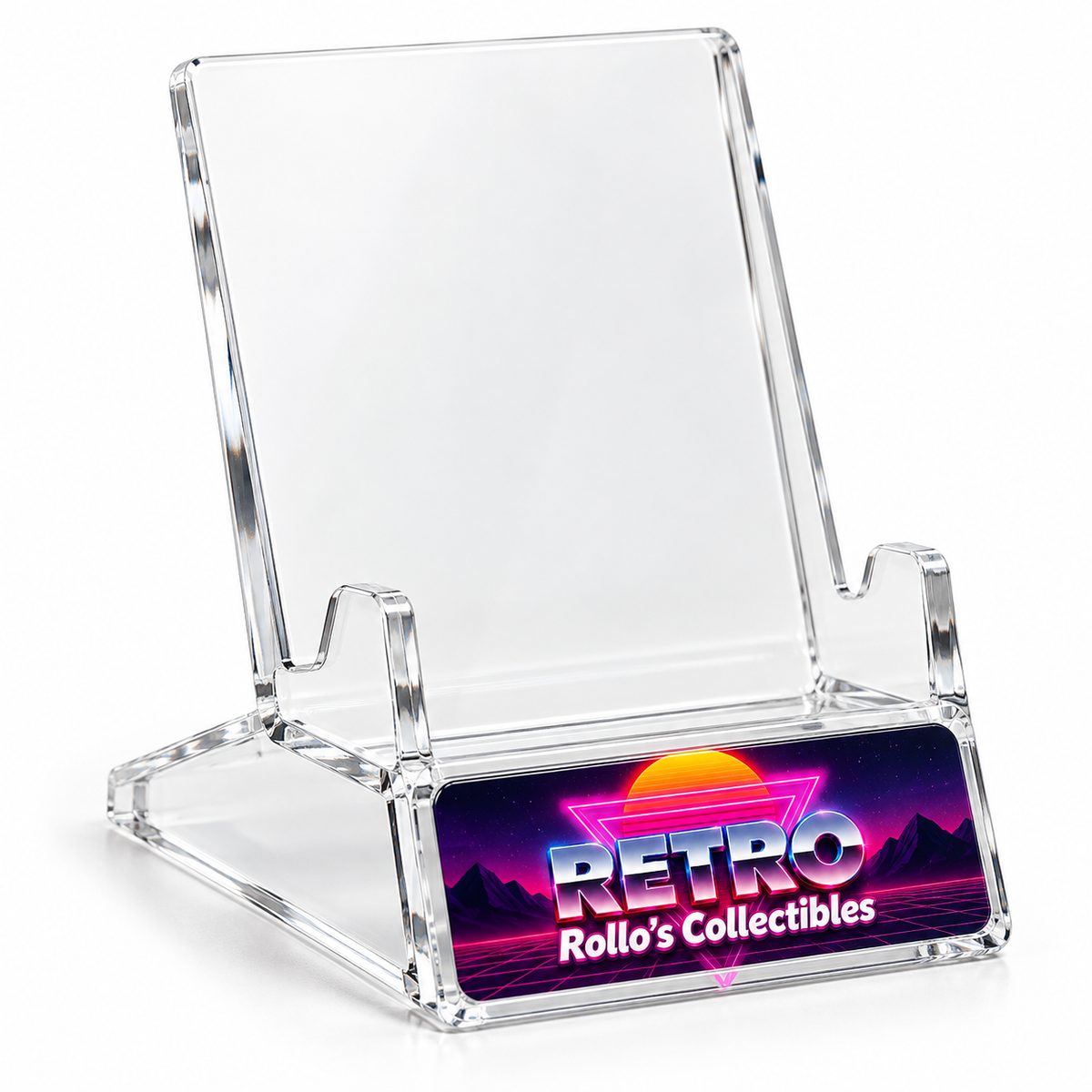 Retro Rollo's Collectibles Clear Acrylic Trading Card Display Stand - 1 Pack